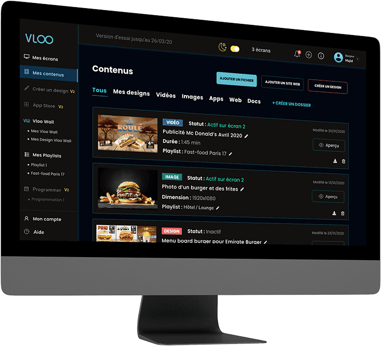 gestion de contenu cms digital signage 1